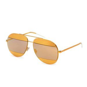 Dior Split 1 Aviator Sunglasses - Gold